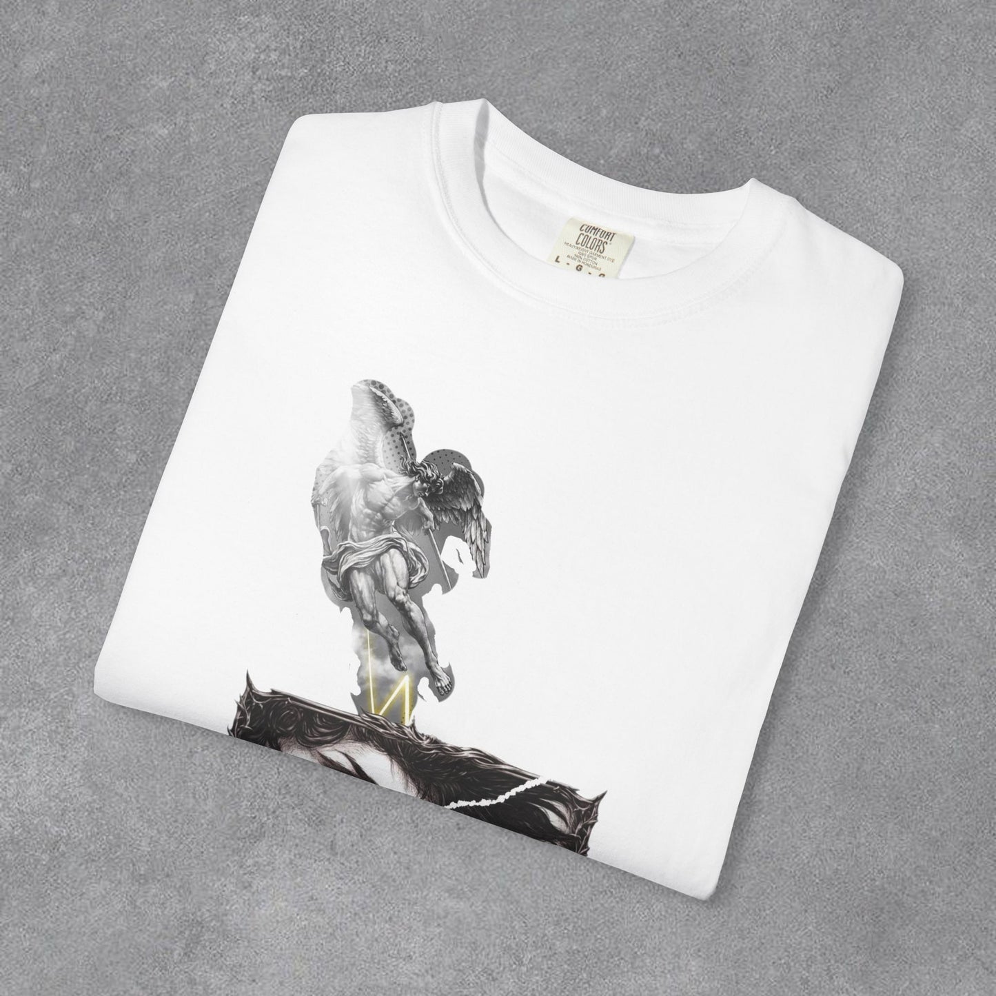 Copy of Angel Wings and Eyes T-Shirt | Graphic Tee with Angel Sketches