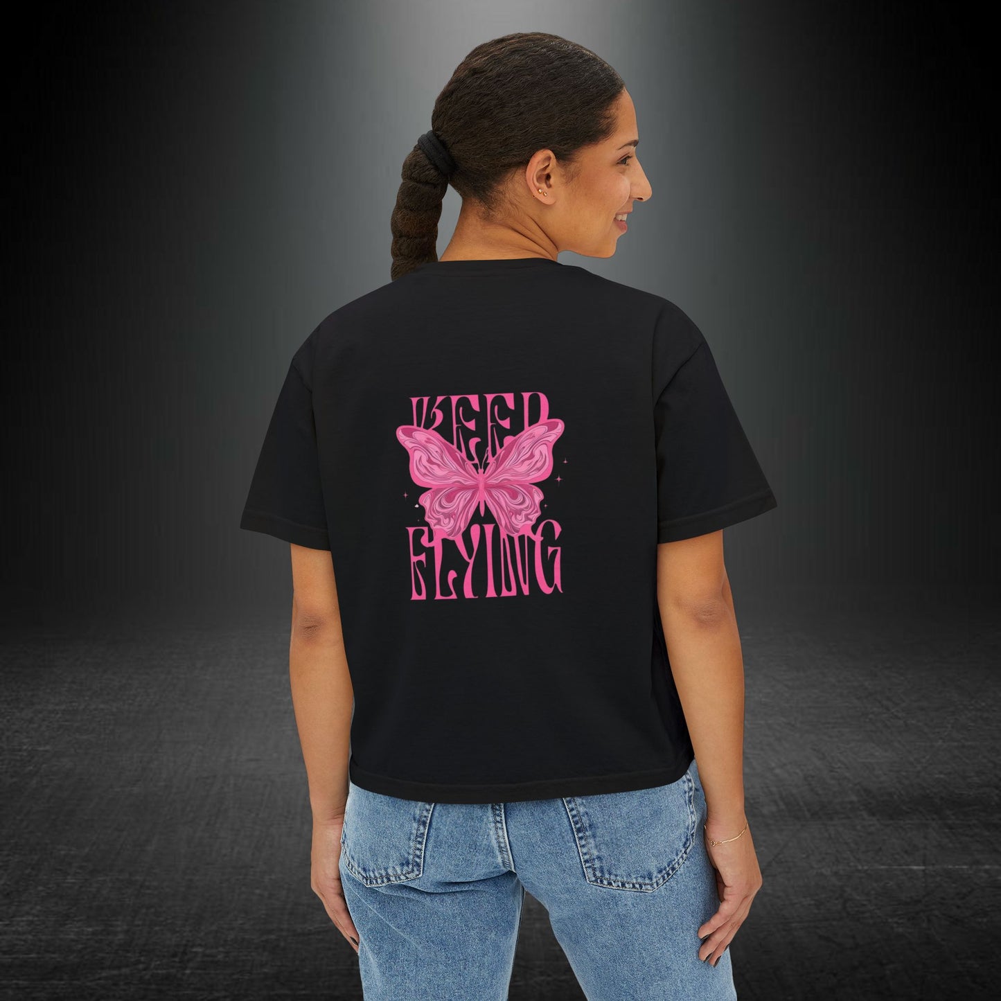 Copy of Desert Moon Cactus Night Tee | Butterfly Need Flying Graphic Tee
