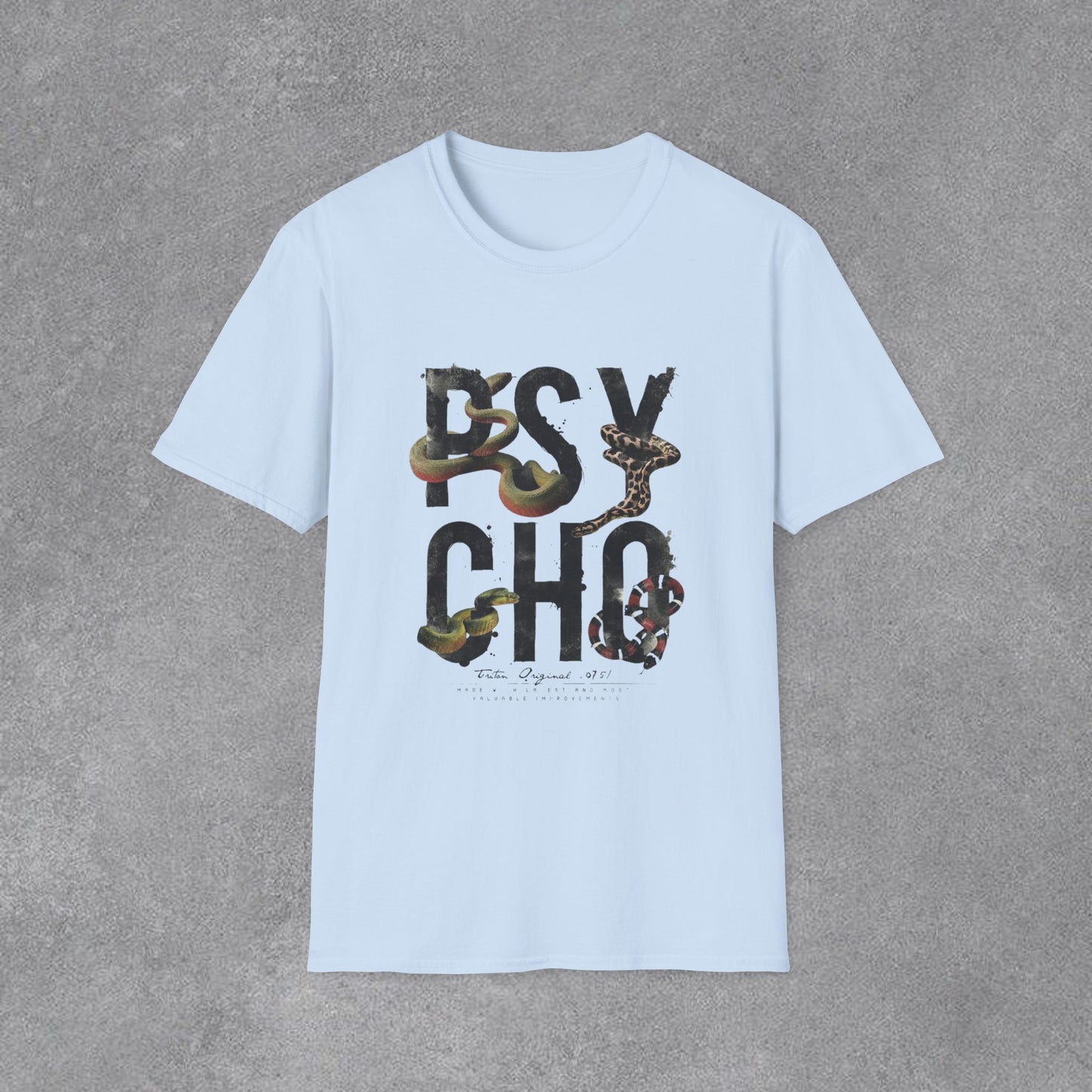 Copy of Psycho Snake Typography T-Shirt | Snake Lettering Tee