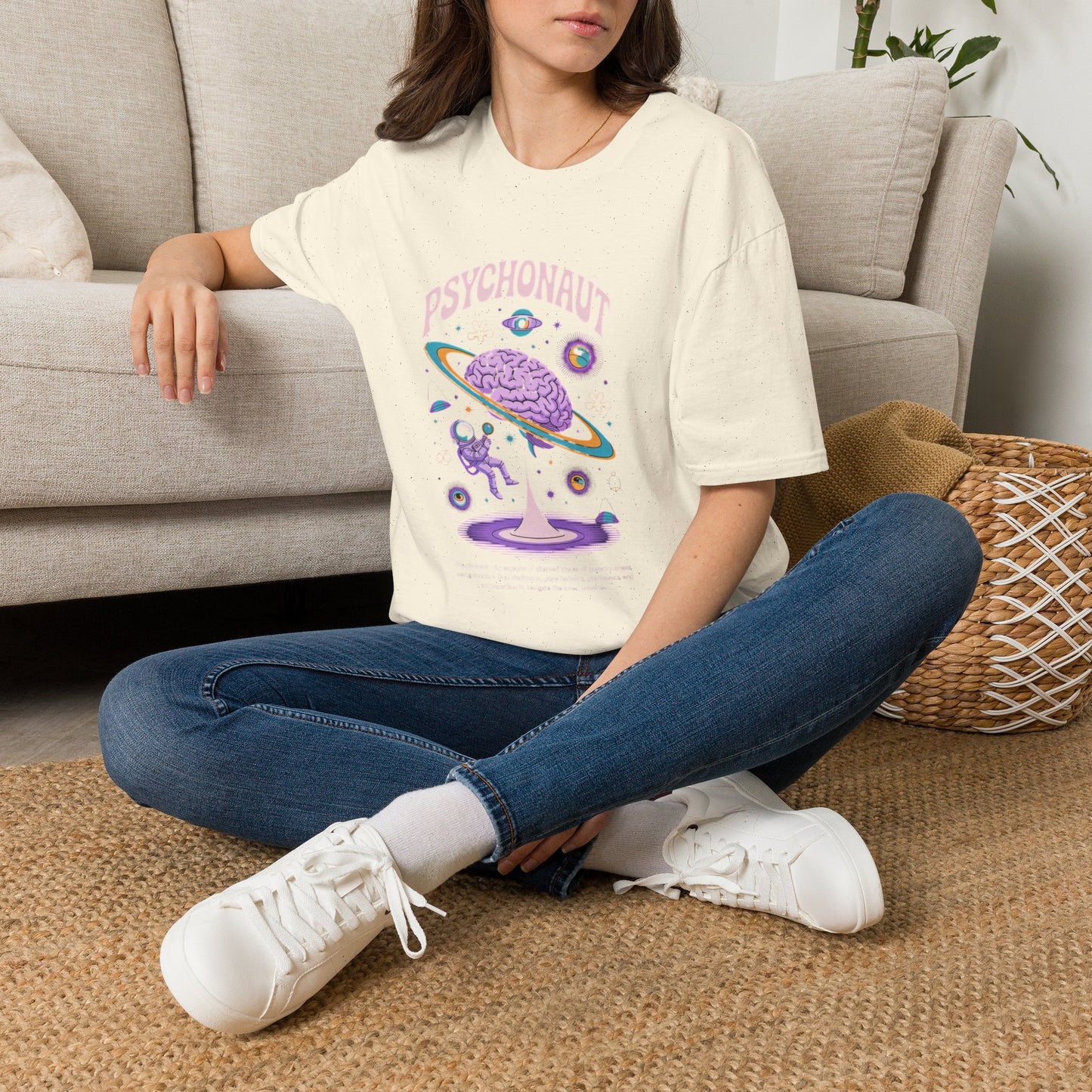 Copy of Psychonaut Brain Planet T-Shirt | Psychedelic Space Graphic Tee | Cosmic Astronaut Retro Vintage Unisex Shirt