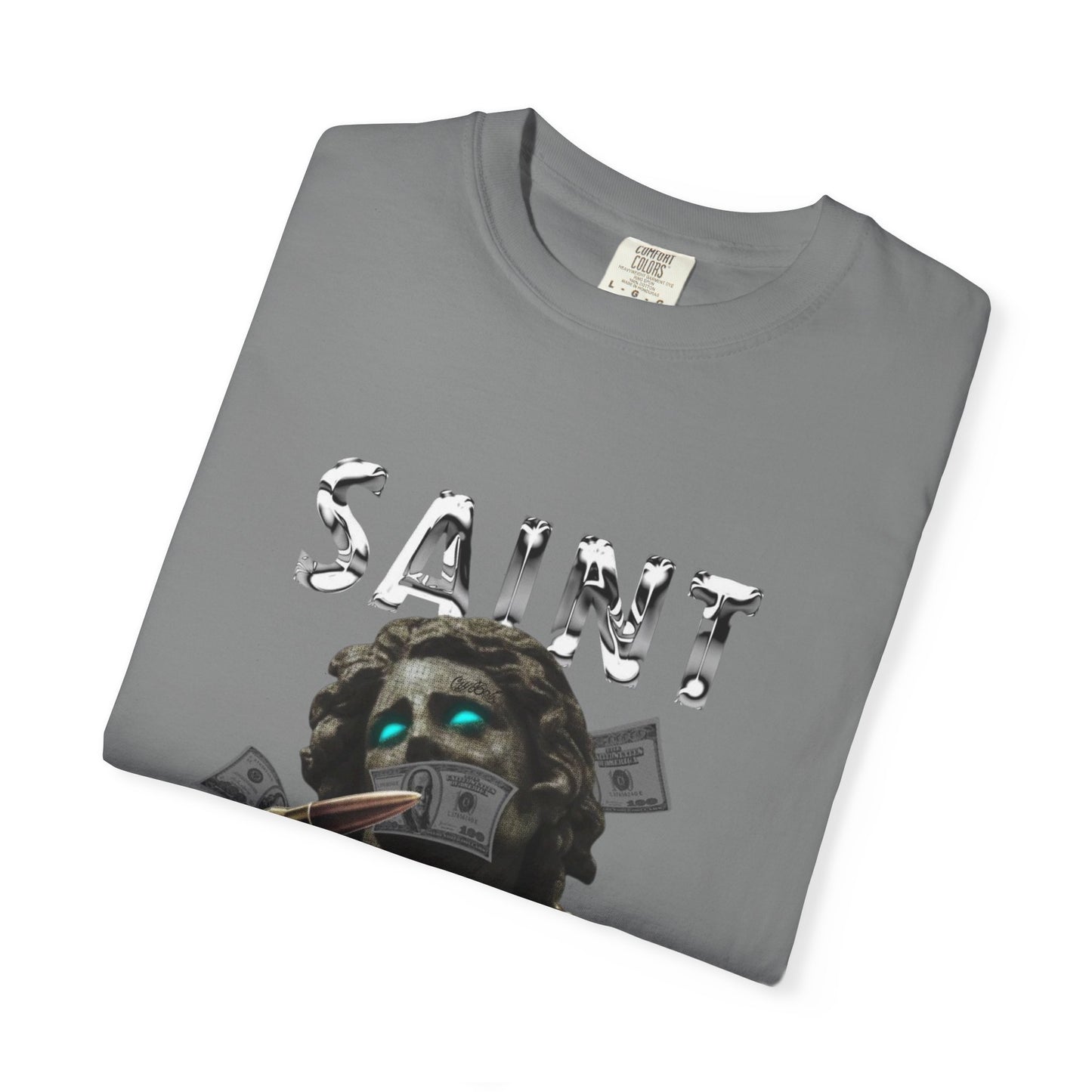 Copy of Skull Graphic T-Shirt | Gothic Tattoo Streetwear Tee | Vintage Washed Cotton Shirt | Shark Back Print | Unisex Graphic Tee