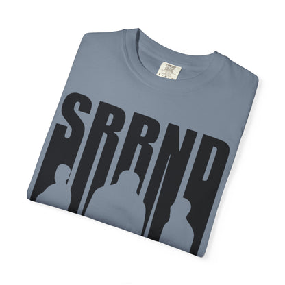 Copy of SRRND Silhouette Band Tee | Graphic T-Shirt with Blue Flame Back Design