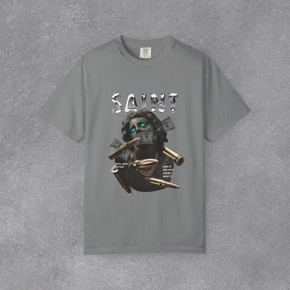 Copy of Skull Graphic T-Shirt | Gothic Tattoo Streetwear Tee | Vintage Washed Cotton Shirt | Shark Back Print | Unisex Graphic Tee