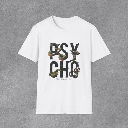 Copy of Psycho Snake Typography T-Shirt | Snake Lettering Tee