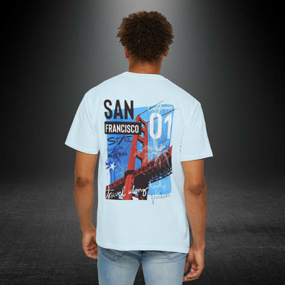 Copy of San Francisco Golden Gate Graphic T-shirt | Back Print Bridge Artwork