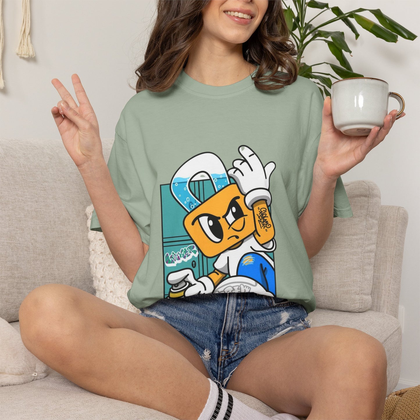 Copy of Skate Cartoon Character T-shirt | Off The Wall Graphic Tee
