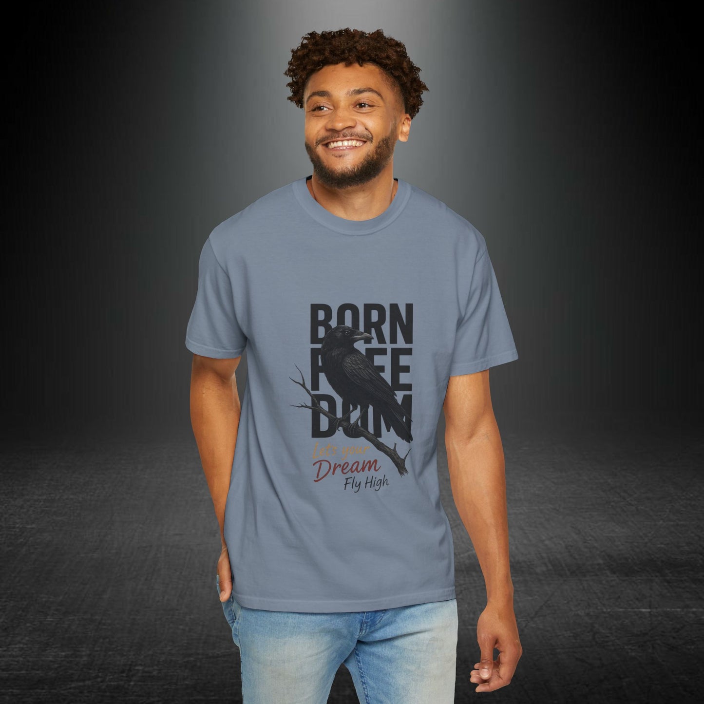 Copy of Born to Be Free Raven silhouette tee | Born to Be Free T-Shirt