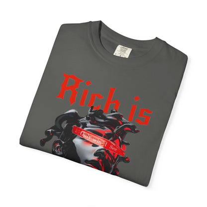Copy of Medusa Graphic T-Shirt | Gothic Streetwear Tee | Praying Hands Graphic Shirt | Vintage Tattoo Style Tee | Unisex Garment Dyed Shirt