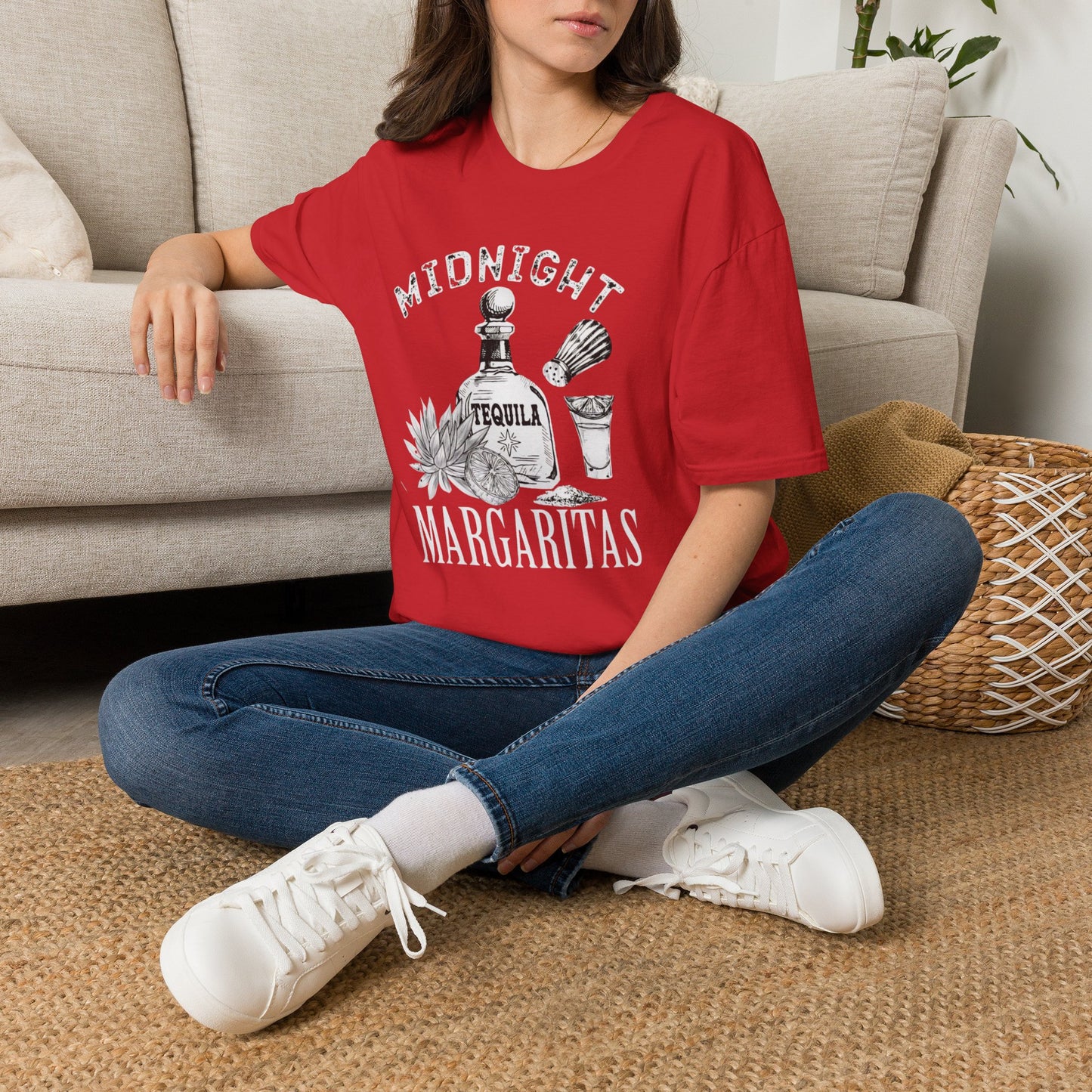 Copy of Midnight Margaritas Shirt, Witchy Comfort Colors Tee, Spooky Cocktail Shirt, Lavender Herb Graphic Tee, Halloween Witch Shirt