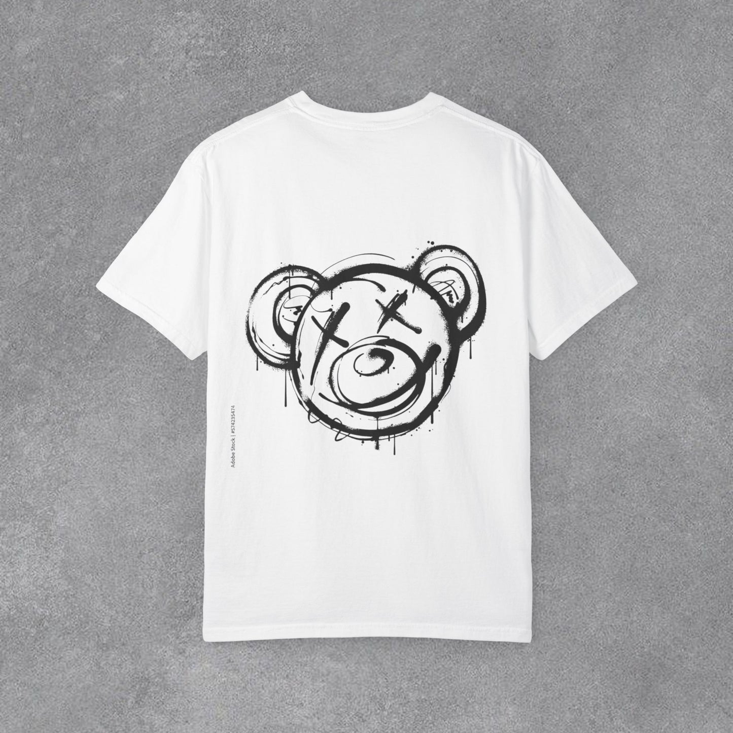 Copy of Head Up Hand Sign T-Shirt | Graffiti Bear Back Print, Streetwear Tee