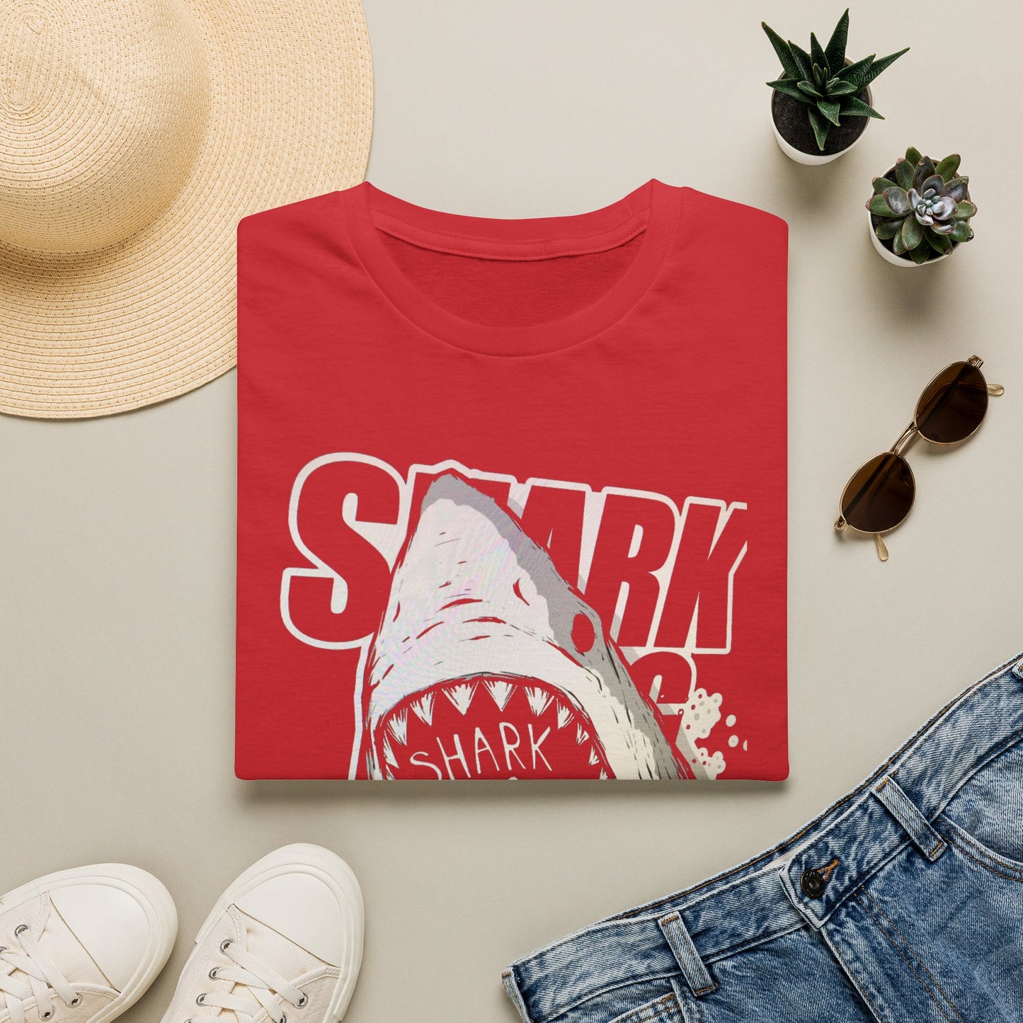 Copy of Comfort Colors Shark Shirt, Tropical Ocean Graphic Tee, Coastal Beach Shirt, Colorful Sea Life Tee, Summer Vacation Gift