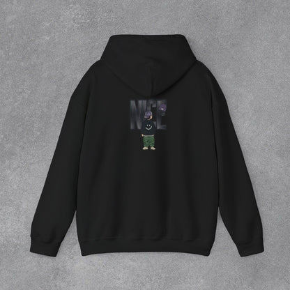 NICE Yazılı Grafik Baskılı Erkek Kapüşonlu Sweatshirt