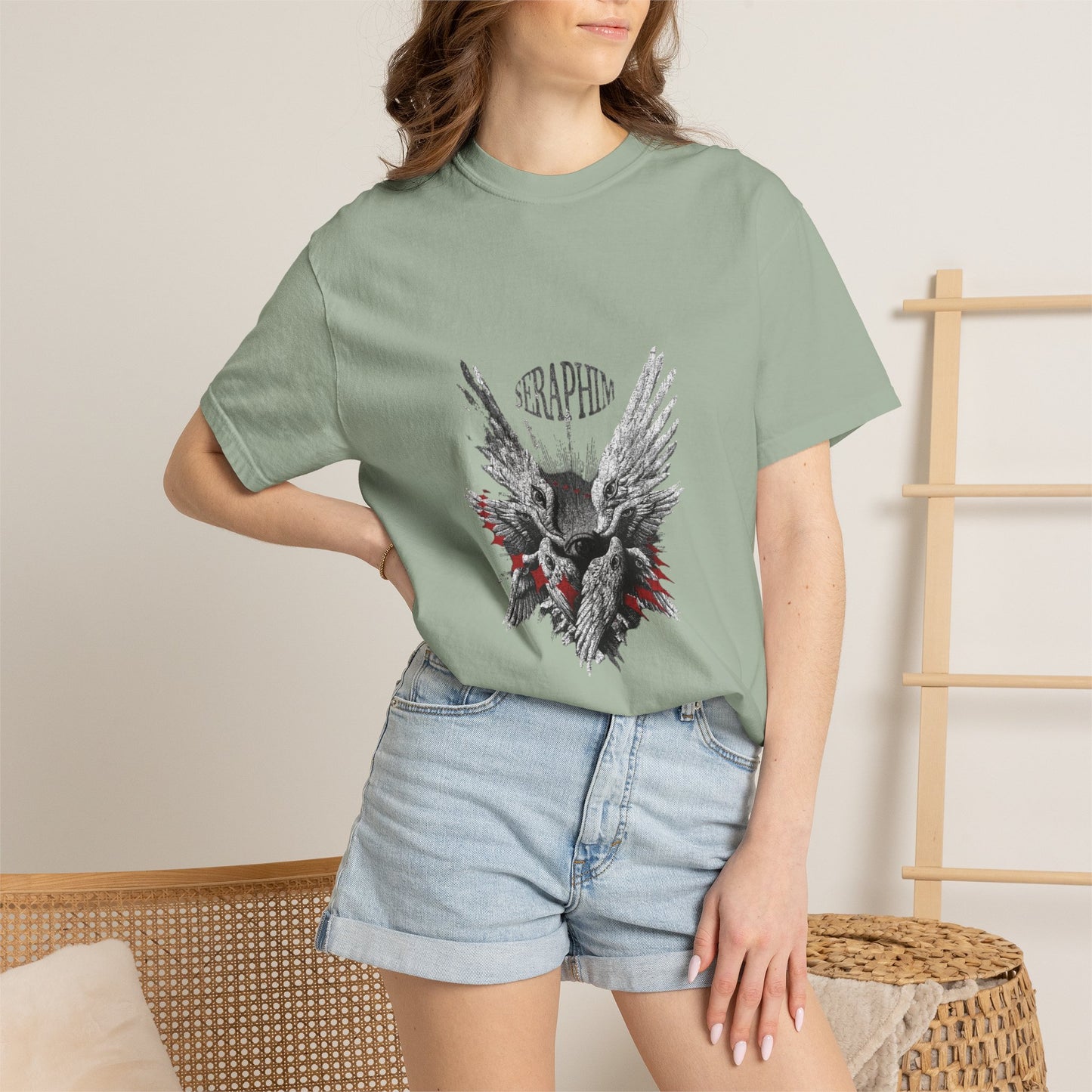Copy of Copy of Skull with Wings T-Shirt | Gothic Skull Angel Graphic