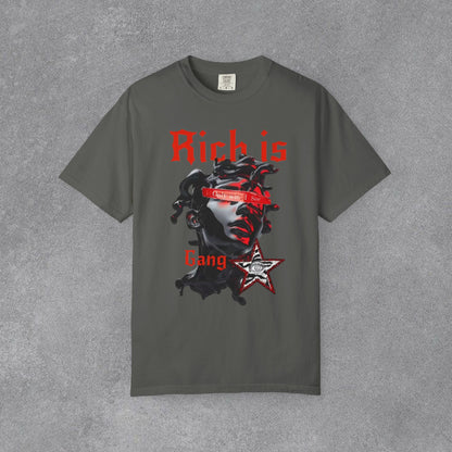 Copy of Medusa Graphic T-Shirt | Gothic Streetwear Tee | Praying Hands Graphic Shirt | Vintage Tattoo Style Tee | Unisex Garment Dyed Shirt