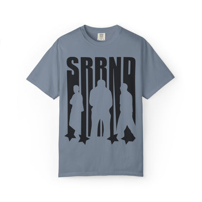 Copy of SRRND Silhouette Band Tee | Graphic T-Shirt with Blue Flame Back Design