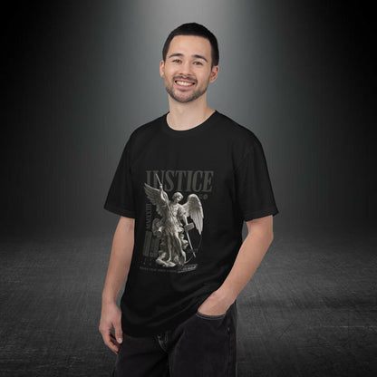 Copy of Justice Angel Illustration T-shirt | Dripping Crown Back Print