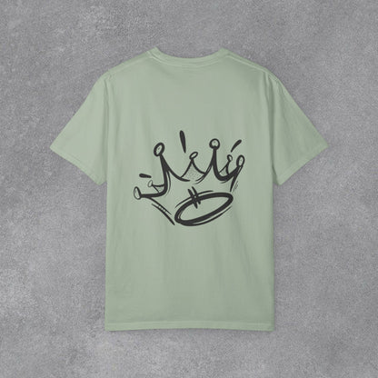 Copy of Shark Attack Surfing Skeleton T-shirt | Wave Illustration, Crown Back Print