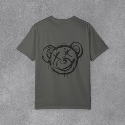 Copy of Head Up Hand Sign T-Shirt | Graffiti Bear Back Print, Streetwear Tee