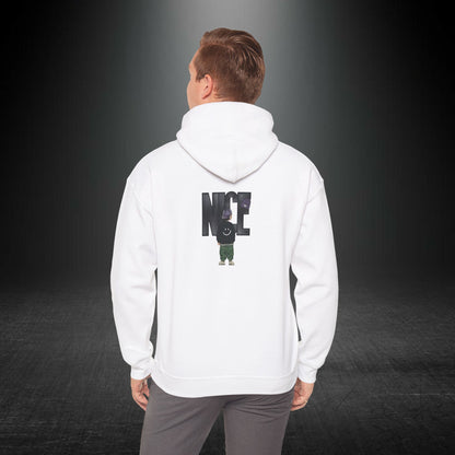 NICE Yazılı Grafik Baskılı Erkek Kapüşonlu Sweatshirt