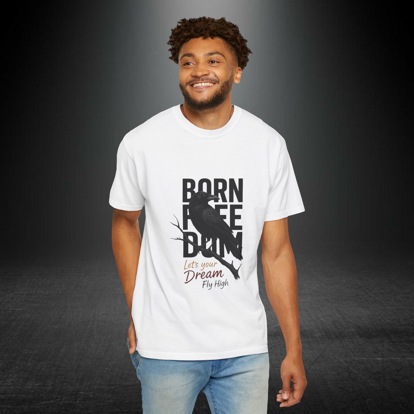 Copy of Born to Be Free Raven silhouette tee | Born to Be Free T-Shirt