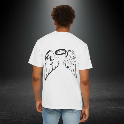 Copy of Angel Wings and Eyes T-Shirt | Graphic Tee with Angel Sketches