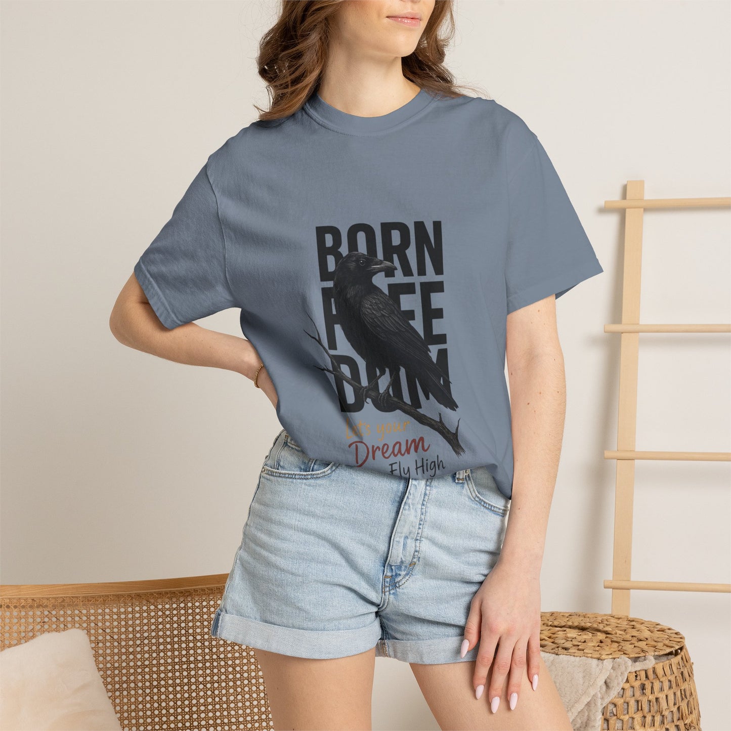 Copy of Born to Be Free Raven silhouette tee | Born to Be Free T-Shirt