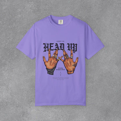 Copy of Head Up Hand Sign T-Shirt | Graffiti Bear Back Print, Streetwear Tee