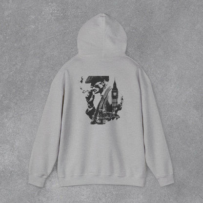 Thomas Shelby Vintage Baskılı Erkek Kapüşonlu Sweatshirt