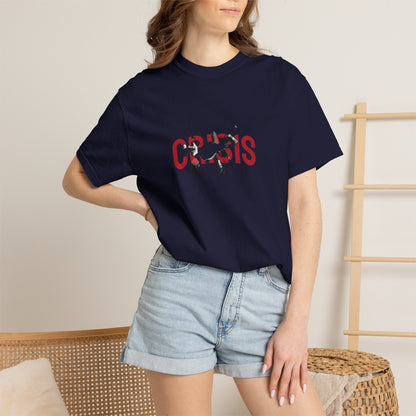 Copy of Vintage Comic Panel Graphic T-Shirt | Retro Crisis Text Tee | Garment Dyed Cotton Shirt | Streetwear Graphic Tee | Unisex Gift