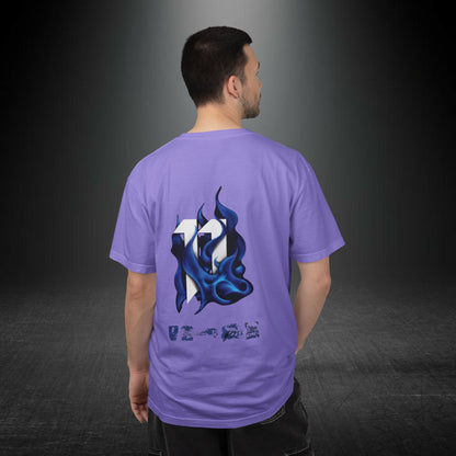 Copy of SRRND Silhouette Band Tee | Graphic T-Shirt with Blue Flame Back Design