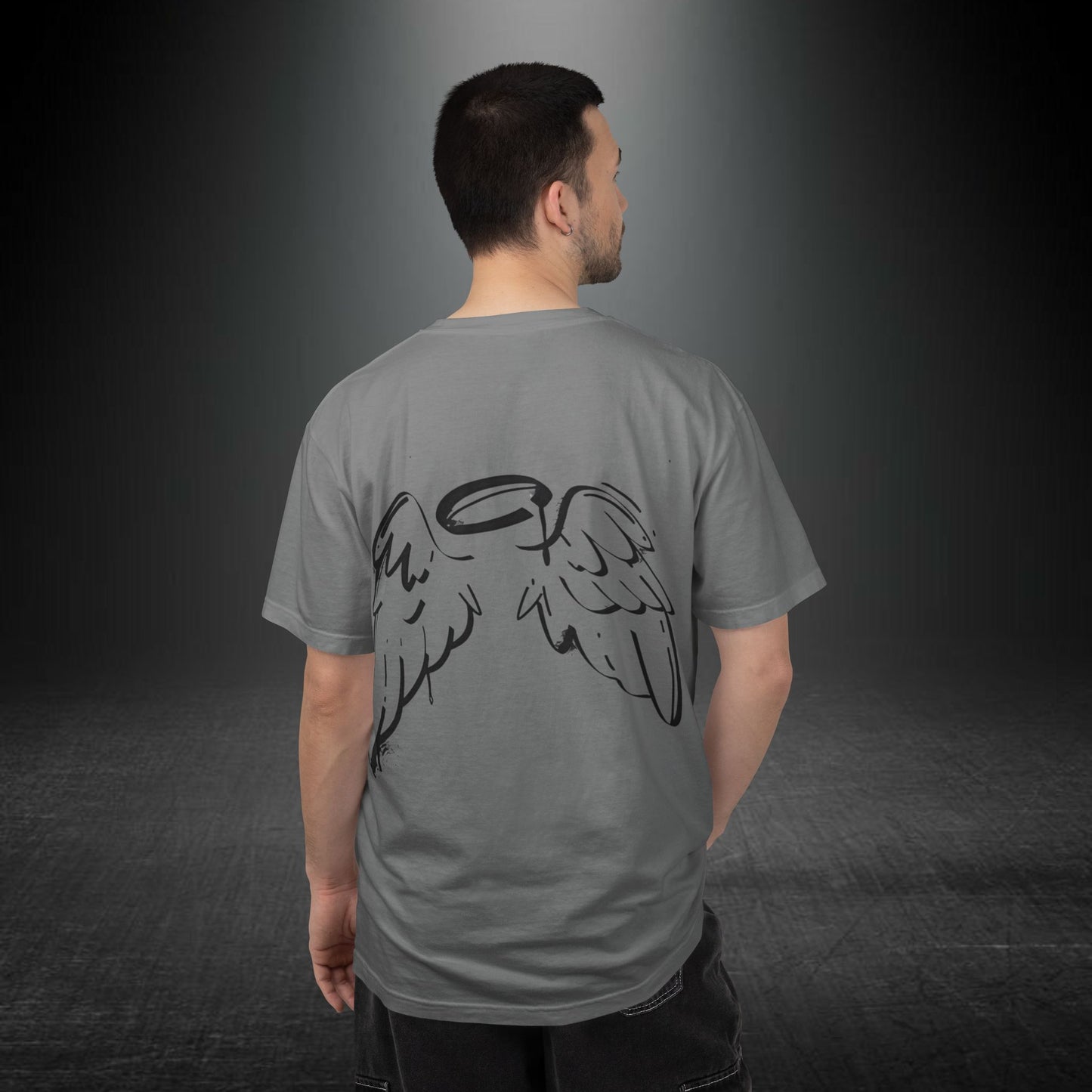 Copy of Angel Wings and Eyes T-Shirt | Graphic Tee with Angel Sketches