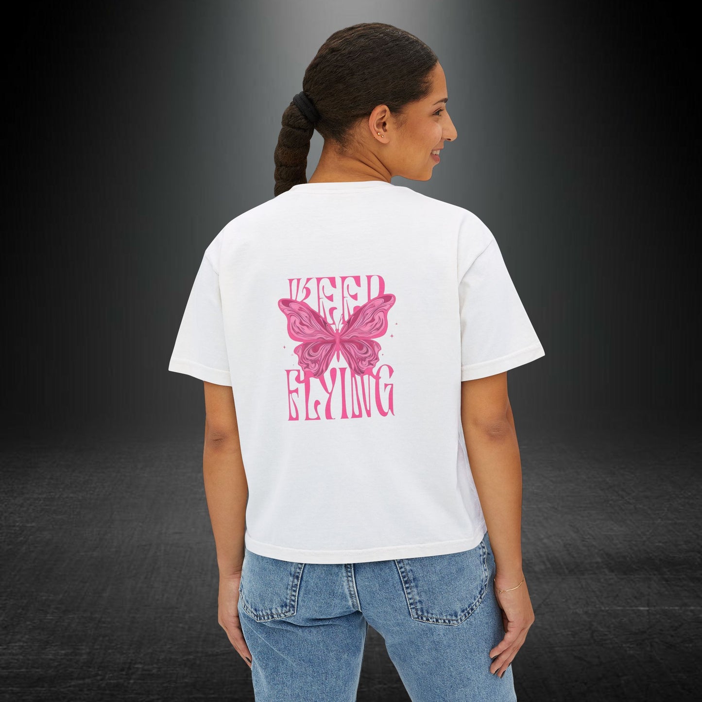 Copy of Desert Moon Cactus Night Tee | Butterfly Need Flying Graphic Tee