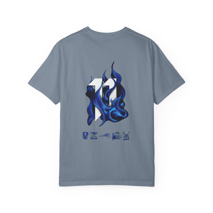 Copy of SRRND Silhouette Band Tee | Graphic T-Shirt with Blue Flame Back Design