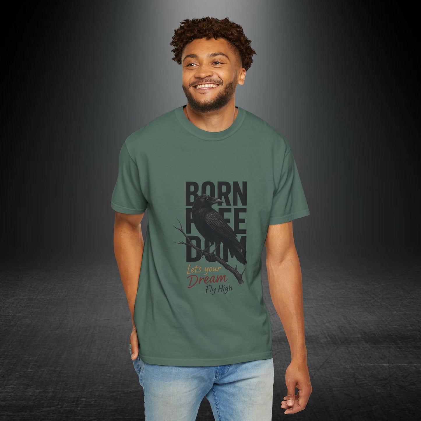 Copy of Born to Be Free Raven silhouette tee | Born to Be Free T-Shirt