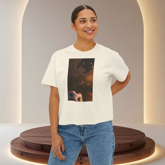 Copy of Dragon and Rider Illustration Tee | Cute Fantasy Creature T-Shirt
