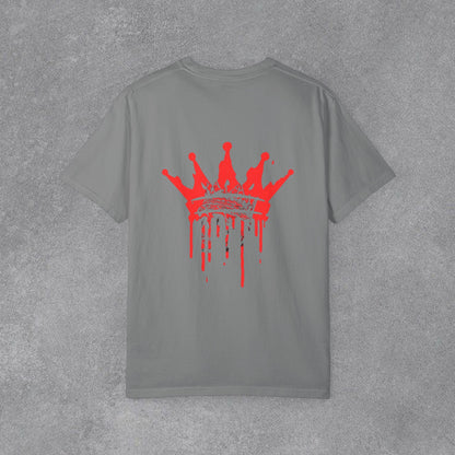 Copy of Justice Angel Illustration T-shirt | Dripping Crown Back Print