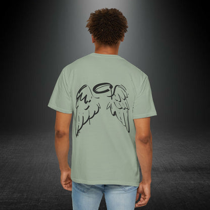 Copy of Angel Wings and Eyes T-Shirt | Graphic Tee with Angel Sketches