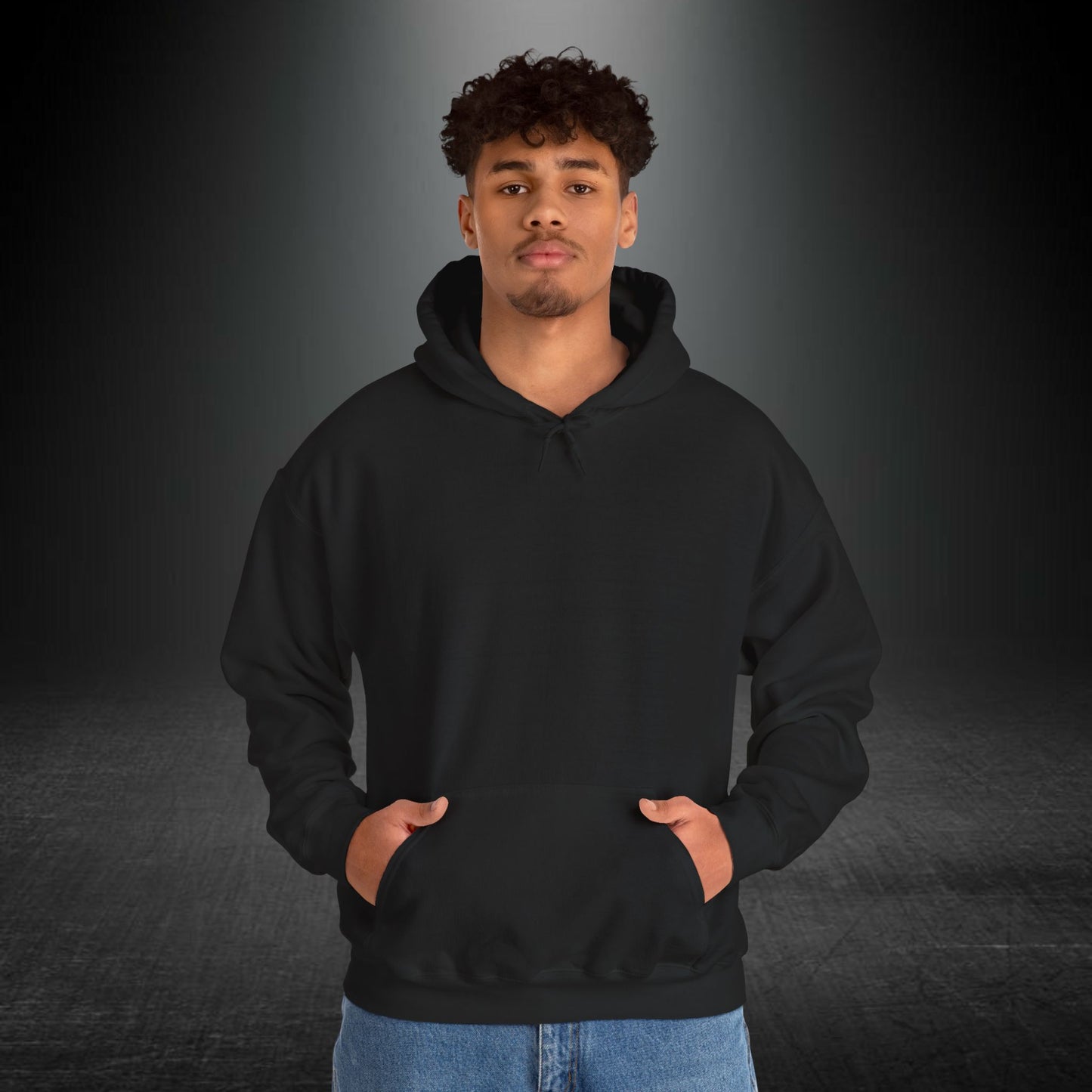 Kapüşonlu Üst — Güç Temalı Eskitme At Desenli Sweatshirt