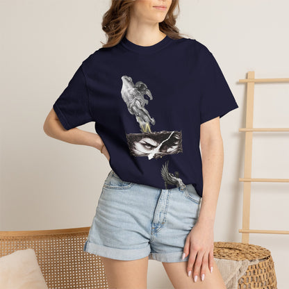 Copy of Angel Wings and Eyes T-Shirt | Graphic Tee with Angel Sketches