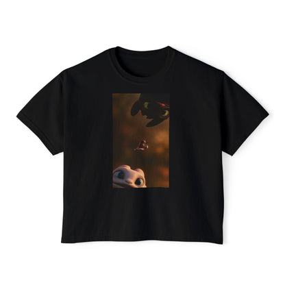 Copy of Dragon and Rider Illustration Tee | Cute Fantasy Creature T-Shirt