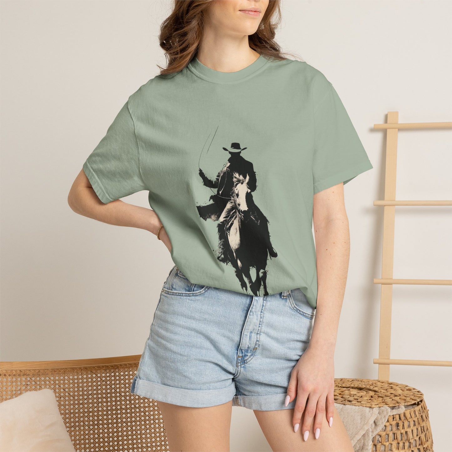 Copy of Vintage Cowboy Silhouette T-shirt | , Western Roseo Tee , Cowboy Graphic tshirt , Horse Lover Gift , Country Western unisex Tee