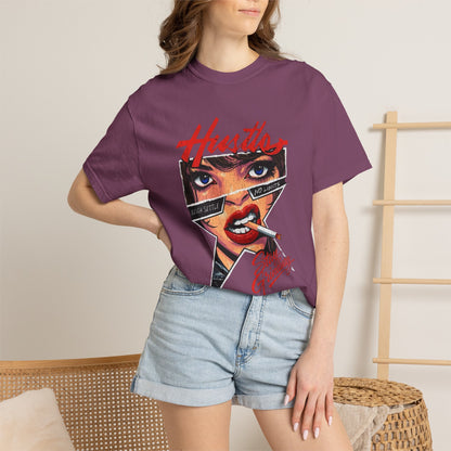 Copy of Lightning Face Graphic T-Shirt | Retro Pinup Eye Tee | Vintage Streetwear Shirt | Garment Dyed Cotton Tee | Unisex Graphic Shirt