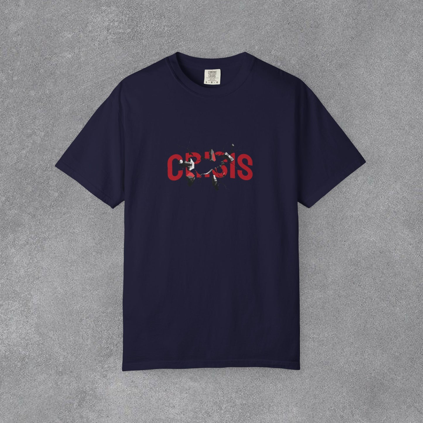 Copy of Vintage Comic Panel Graphic T-Shirt | Retro Crisis Text Tee | Garment Dyed Cotton Shirt | Streetwear Graphic Tee | Unisex Gift