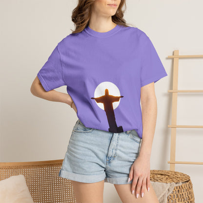 Copy of Rio Beach Scene T-Shirt | Christ the Redeemer Silhouette Tee