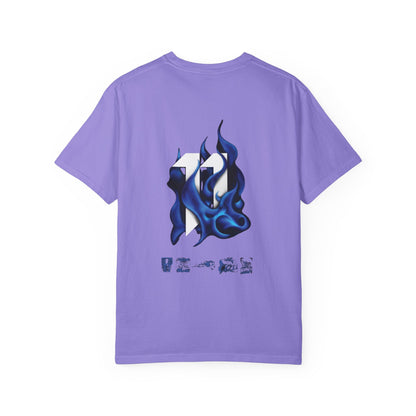 Copy of SRRND Silhouette Band Tee | Graphic T-Shirt with Blue Flame Back Design