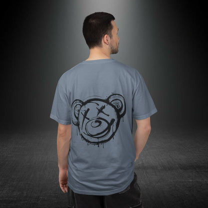 Copy of Head Up Hand Sign T-Shirt | Graffiti Bear Back Print, Streetwear Tee