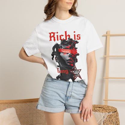 Copy of Medusa Graphic T-Shirt | Gothic Streetwear Tee | Praying Hands Graphic Shirt | Vintage Tattoo Style Tee | Unisex Garment Dyed Shirt