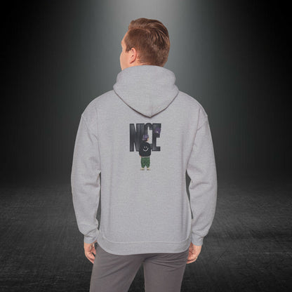 NICE Yazılı Grafik Baskılı Erkek Kapüşonlu Sweatshirt