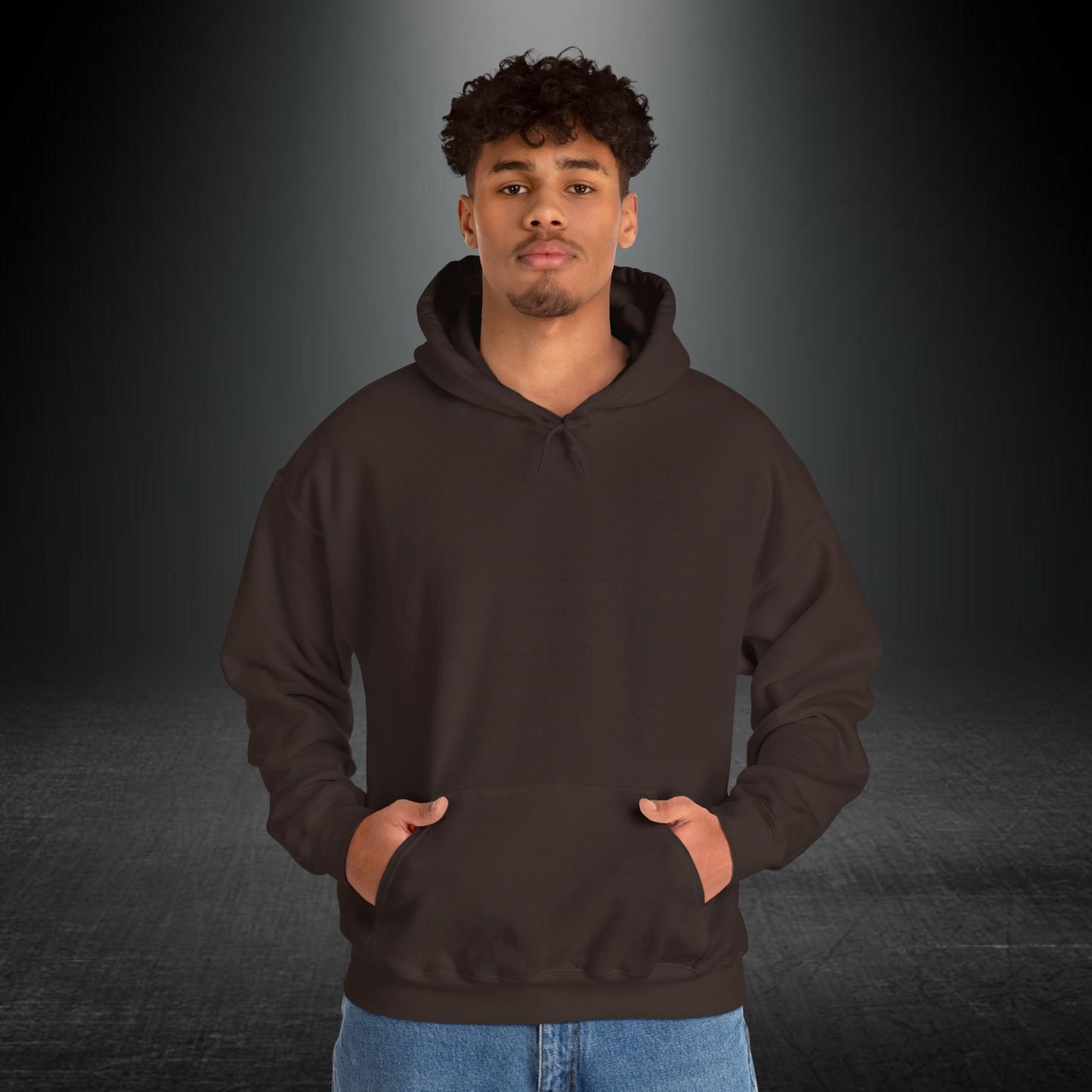 Kapüşonlu Üst — Güç Temalı Eskitme At Desenli Sweatshirt