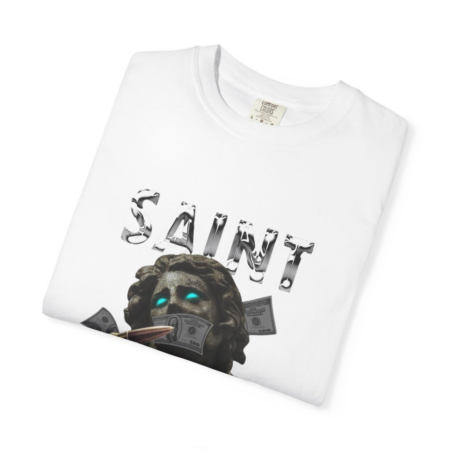 Copy of Skull Graphic T-Shirt | Gothic Tattoo Streetwear Tee | Vintage Washed Cotton Shirt | Shark Back Print | Unisex Graphic Tee